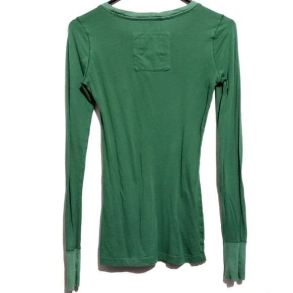 hollister crew neck long sleeve  green crew - Picture 2 of 5